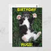 ポストカード誕生日ハグ ポストカード (正面/裏面)