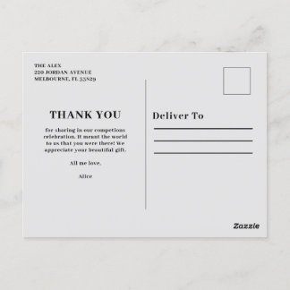 ポストカード ありがとうとお祝い