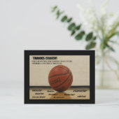 ポストカード「ありがとう – コーチ」 ポストカード (スタンド正面)