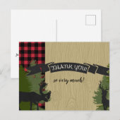 ポストカード ありがとう ノート 林業の縞模様 赤ちゃん (正面/裏面)