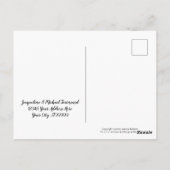 ポストカード ありがとう ノート 林業の縞模様 赤ちゃん (裏面)