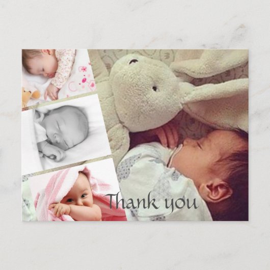 ポストカード - お祝いへの感謝の写真 (正面)