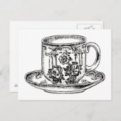 ポストカード – お茶の時間 (正面/裏面)