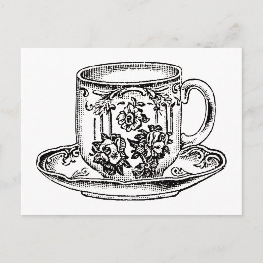 ポストカード – お茶の時間 (正面)