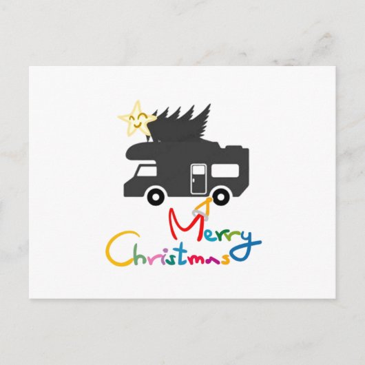 *ポストカード* アウトドアライフの楽しいホリデーシーズンに シーズンポストカード (正面)