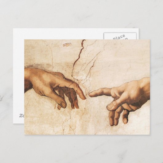 ポストカード – アダムの創造 (正面/裏面)