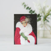 ポストカード – アールデコ1930クリスマスグリーティング (スタンド正面)