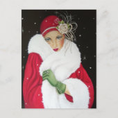 ポストカード – アールデコ1930クリスマスグリーティング (正面)