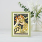 ポストカード:アールヌーボーヴィンテージのポスターアート ポストカード (スタンド正面)