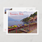 ポストカード/イタリア ヴァレンナ/花で飾られた遊歩道 ポストカード (正面/裏面)