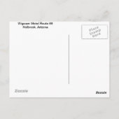 ポストカード ウィグワム モテル ホルブルック アリゾナ (裏面)