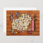 ポストカード – ウィスコンシン晩餐クラブマップ (正面/裏面)