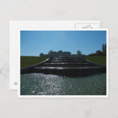 ポストカード - ウィーン上ベルヴェデーレと噴水 (正面/裏面)