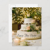 ポストカード - ウェディングケーキ (正面/裏面)