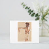 ポストカード:エゴンシュイレ:自画像1912 ポストカード (スタンド正面)