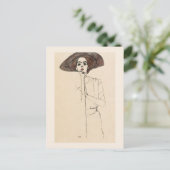 ポストカード：エゴン・シエレ：ポートレート1910 ポストカード (スタンド正面)