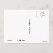 ポストカード – カリフォルニアのポピー (裏面)