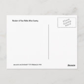 ポストカード:カリフォルニア州パソ・ロブレスの木の下でステア ポストカード (裏面)