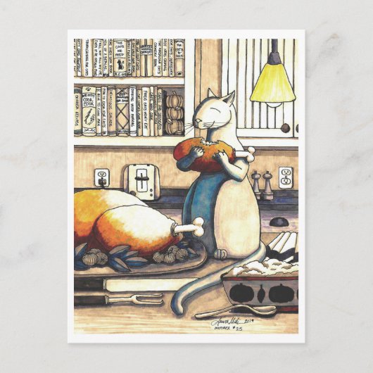 ポストカード: キッチンのいたずら ポストカード (正面)