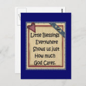 ポストカード-キリスト教の小さな祝福 ポストカード (正面/裏面)