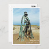 ポストカード – キングアーサービーチUKコーンウォール (正面/裏面)
