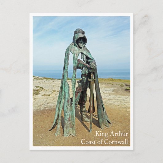 ポストカード – キングアーサービーチUKコーンウォール (正面)