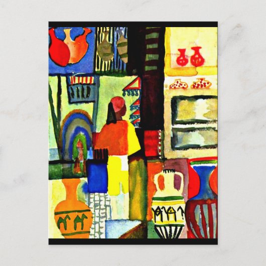 ポストカード クラシック/ヴィンテージ アート - アウグスト マッケ 1 (正面)