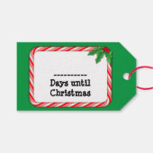 ポストカード – クリスマスまで日数をカウント ギフトタグ (正面(横))