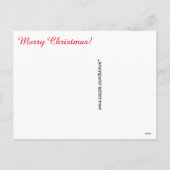 ポストカード – クリスマスツリーと装飾 (裏面)