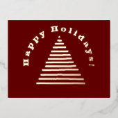 ポストカード – クリスマスツリーの挨拶 (正面)