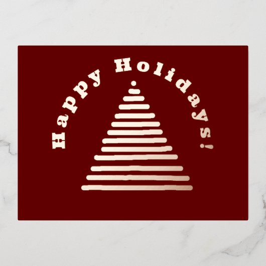 ポストカード – クリスマスツリーの挨拶 (正面)