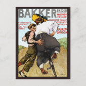 ポストカード:ゴム製の自転車タイヤ用ヴィンテージ広告 ポストカード (正面)