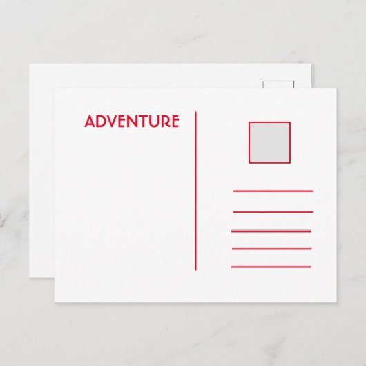 ポストカード、サイズ：標準はがき、紙：マット、  ポストカード (正面/裏面)