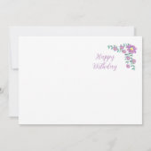 ポストカード（サイズ：5"×7"、マット紙、封筒付）、 招待状 (裏面)