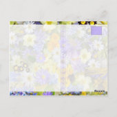 ポストカード - サンクス - フラワーリース (裏面)