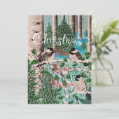 ポストカード - シマエナガのさえずり (スタンド正面)