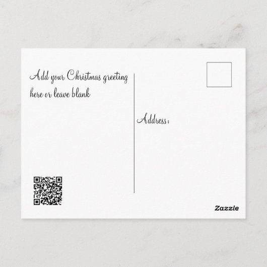 ポストカード – スカンジナビアのクリスマスグリーン (裏面)