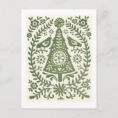 ポストカード – スカンジナビアのクリスマスグリーン (正面)