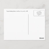 ポストカード：スパニエル犬が砂丘でウサギをスターキング ポストカード (裏面)