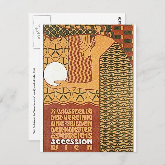 ポストカード：セセッション美術 – 第14回ウィーン展， 1902 ポストカード (正面/裏面)