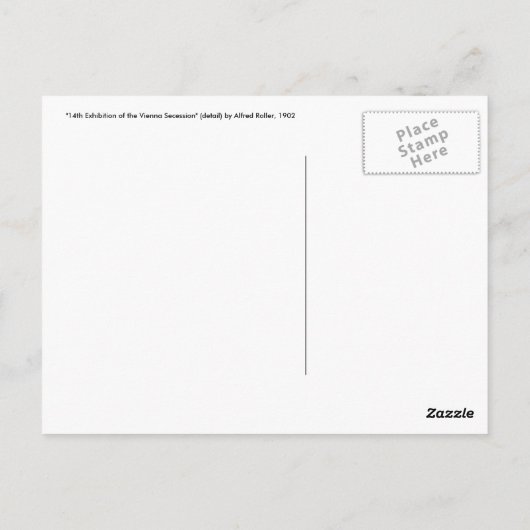 ポストカード：セセッション美術 – 第14回ウィーン展， 1902 ポストカード (裏面)