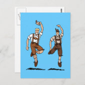 ポストカード ツー ダンシング レザーパンツ ババリア人 (正面/裏面)