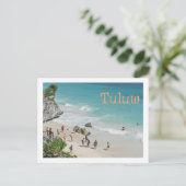 ポストカード, トゥルムのマヤ遺跡の下のビーチ ポストカード (スタンド正面)