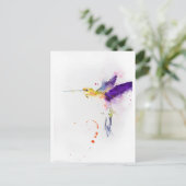 ポストカード - ハチドリ (スタンド正面)