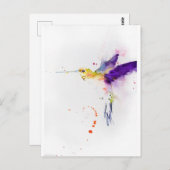 ポストカード - ハチドリ (正面/裏面)