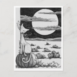 ポストカード:ハロウィーンのフィールド ポストカード