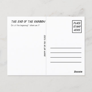 ポストカード、バイオレット、紫、虹の終わり ポストカード