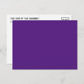 ポストカード、バイオレット、紫、虹の終わり ポストカード (正面/裏面)