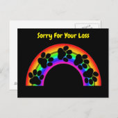 ポストカード  パウズ オン レインボー ごめんなさい (正面/裏面)