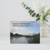 ポストカード: パソローブルに流れるサリナス川 ポストカード (スタンド正面)